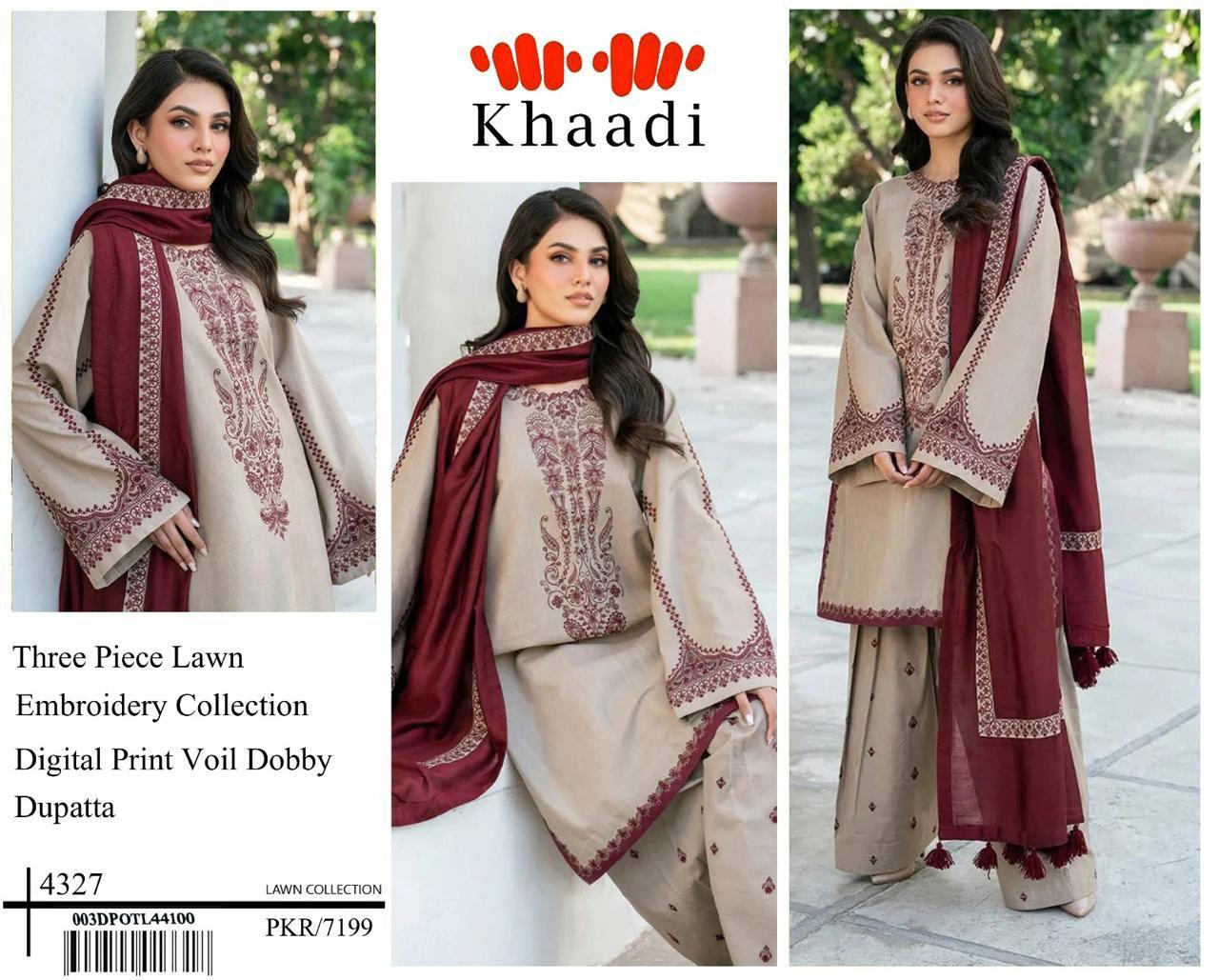 KHADDI Embroidery Dress Unstitched