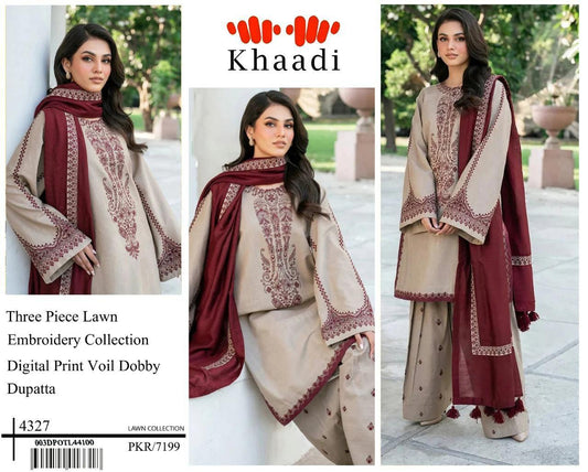 KHADDI Embroidery Dress Unstitched